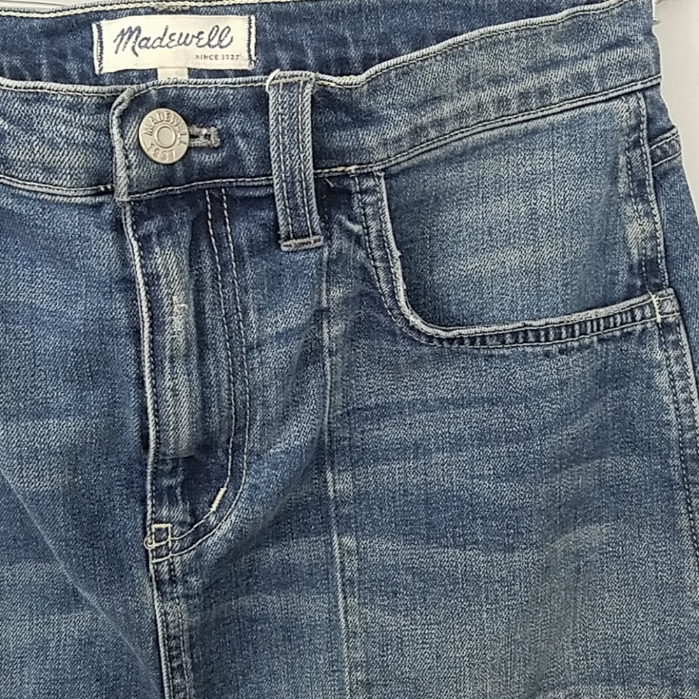 Madewell - Raw Hem Denim Skirt - Picture 5 of 8